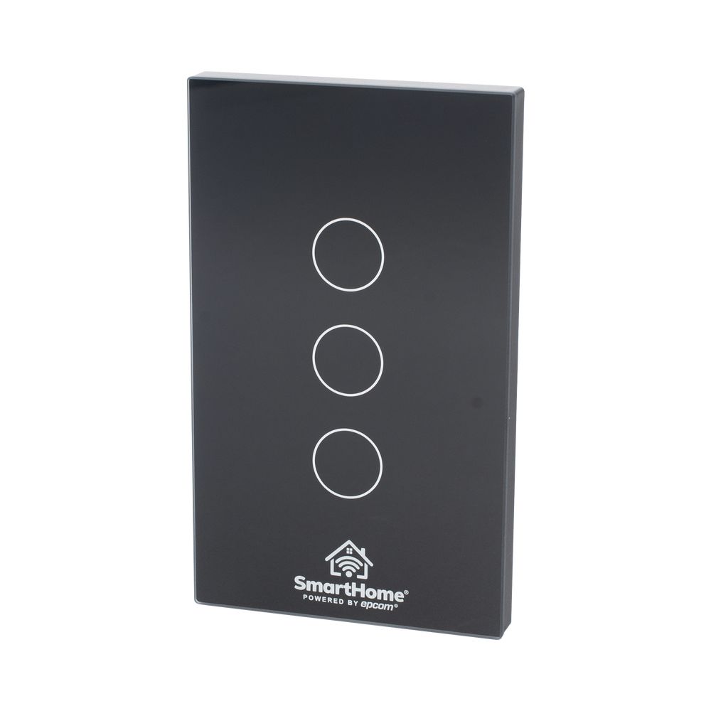 (Wifi) Apagador switch inalámbrico WIFI, control de 3 regresos de carga, 110V