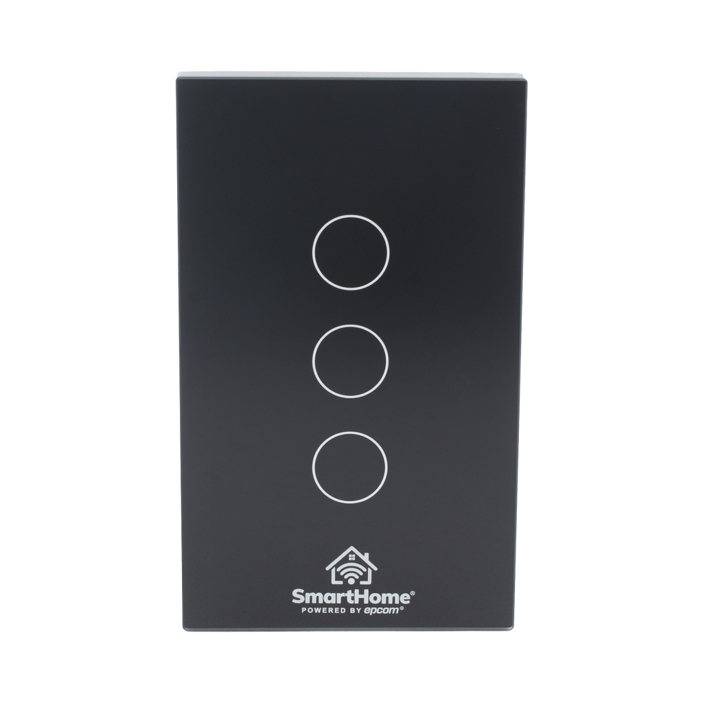 (Wifi) Apagador switch inalámbrico WIFI, control de 3 regresos de carga, 110V