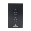 (Wifi) Apagador switch inalámbrico WIFI, control de 3 regresos de carga, 110V