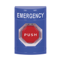 Botón de Emergencia, Texto en Español, Policarbonato Súper Resistente, Momentaneo
