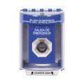 Botón de Salida de Emergencia, Texto en Español, Tapa Protectora de Policarbonato Súper Resistente, Llave para Activar