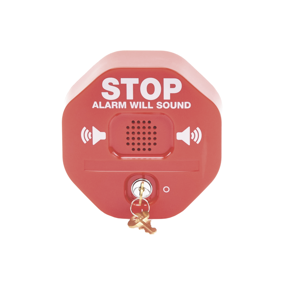 Alarma Multifunción Exit Stopper® para proteger puertas dobles (incluye contactos magnéticos)