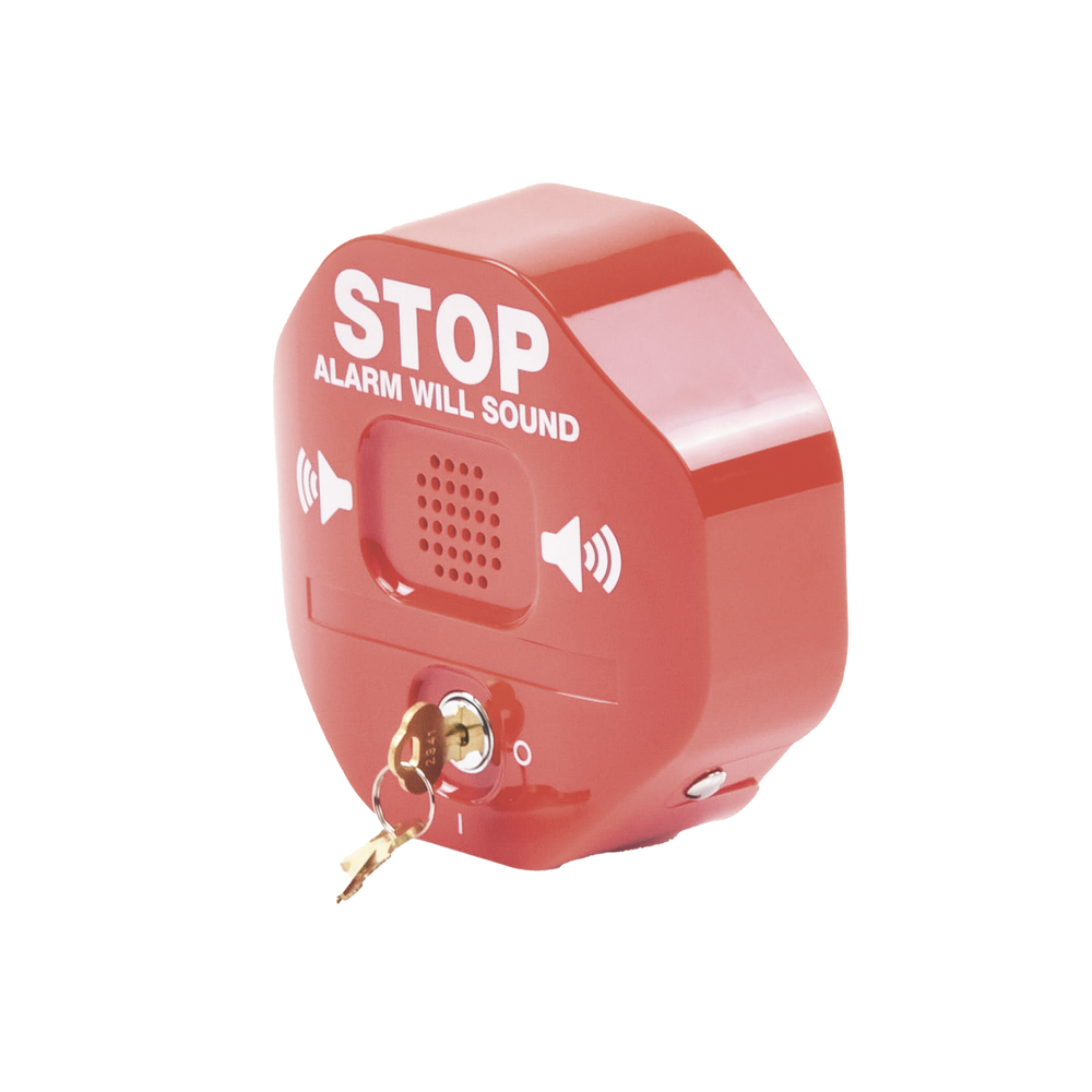 Alarma Multifunción Exit Stopper® para proteger puertas dobles (incluye contactos magnéticos)
