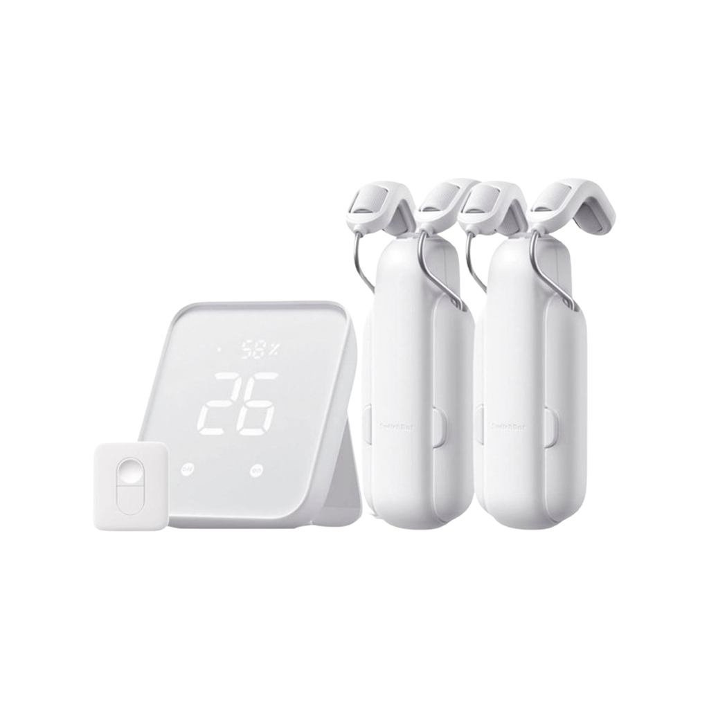 KIT Controlador HUB principal para dispositivos SwitchBot, Señal Wifi y BLUETOOTH, incluye 2 motores cortinas y 1 control remoto