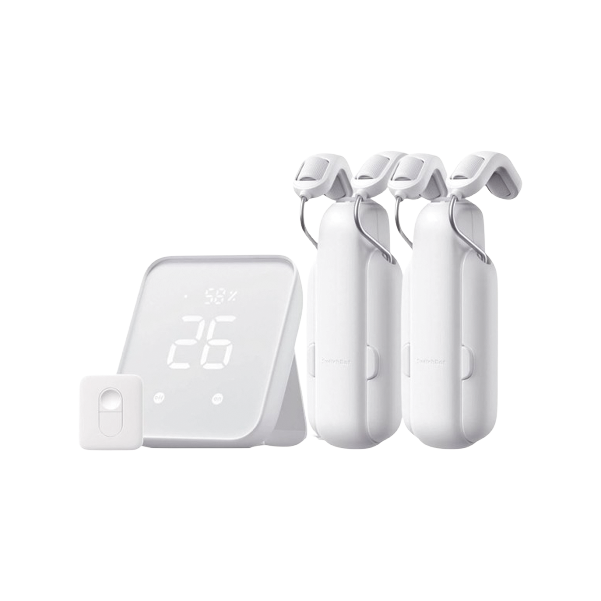 KIT Controlador HUB principal para dispositivos SwitchBot, Señal Wifi y BLUETOOTH, incluye 2 motores cortinas y 1 control remoto
