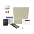 Kit de Panel de Alarma VISTA48LA con Gabinete, Batería y Transformador / 4 Sensores de humo