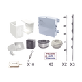 KIT ESENCIAL PARA 25Mts PERIMETRALES DE CERCO ELÉCTRICO PARA PROTECCIÓN DE ROBOS EN CASAS, NEGOCIOS, BODEGAS,ETC.