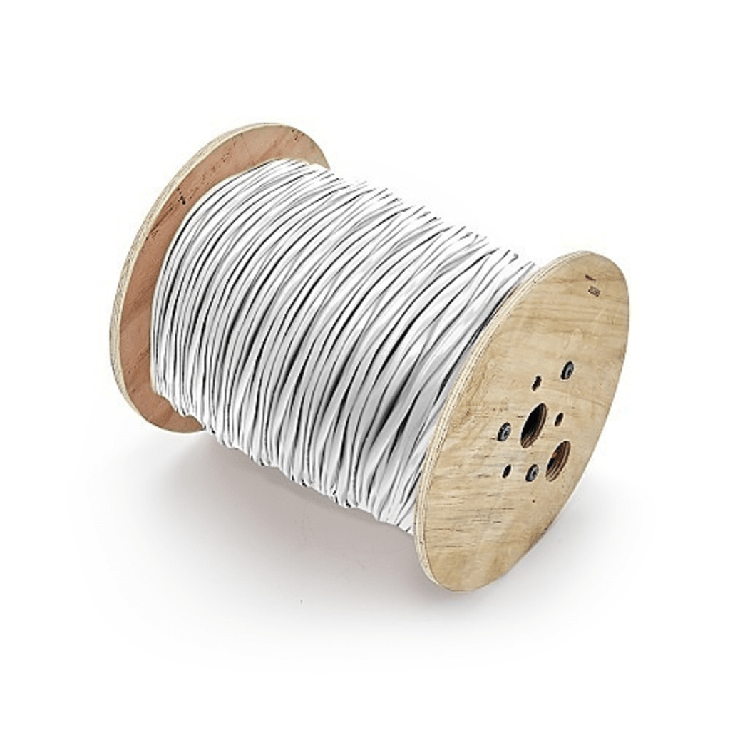 Carrete de 305 Metros (1000 Pies) de Cable / 2 x 14 AWG / Blindado / Plenum / Color Blanco / Para Aplicaciones de Audio, Seguridad y Control