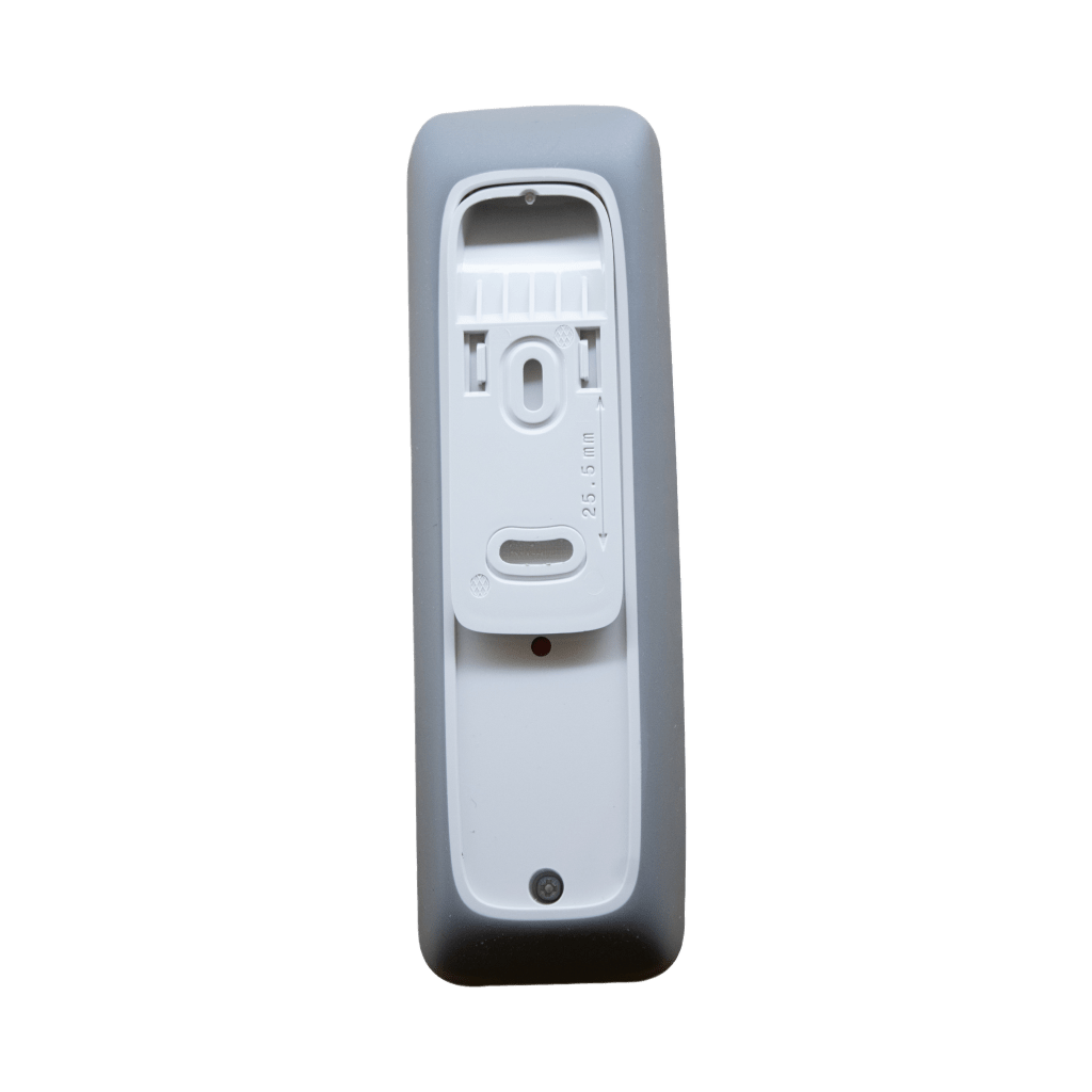 Control remoto 1 canal para motores de persiana Somfy con señal inalámbrica, instrucciones: sube, baja y detener, con posición favorita programada.