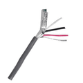 Cable Multiconductor CMR Shielded 3C/18 AWG / Blindaje Cinta Maylar Aluminizada + Dren / Cubierta PVC Riser Antiflama / 300V / 105C / UL 444 y UL 1666 / Para Control de Acceso y Comunicaciones
