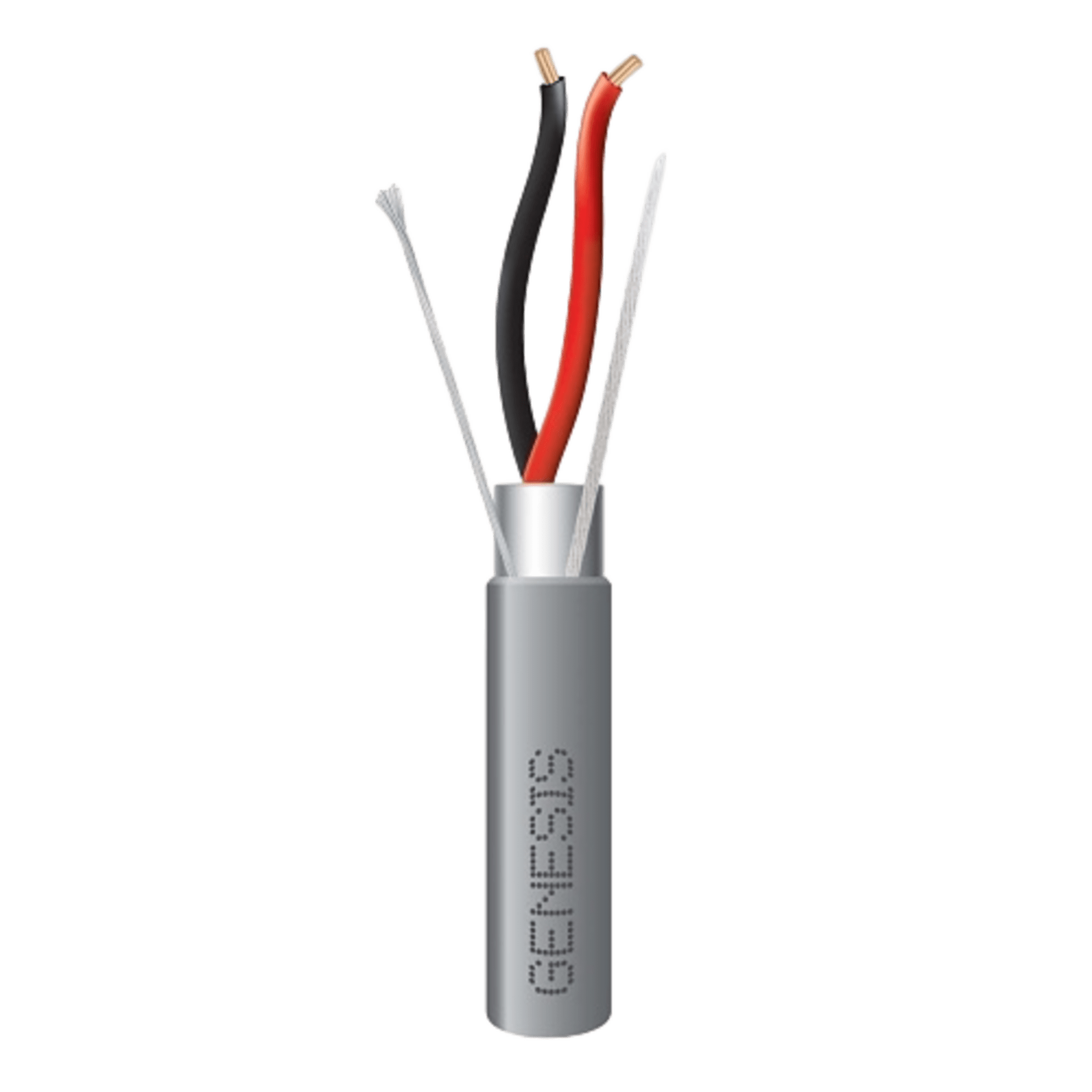 Carrete de 152 Metros (500 Pies) / Cable 2 x 18 AWG / Color Gris / Blindado / Riser / Aplicaciones de Audio Control de Acceso y Automatizacin