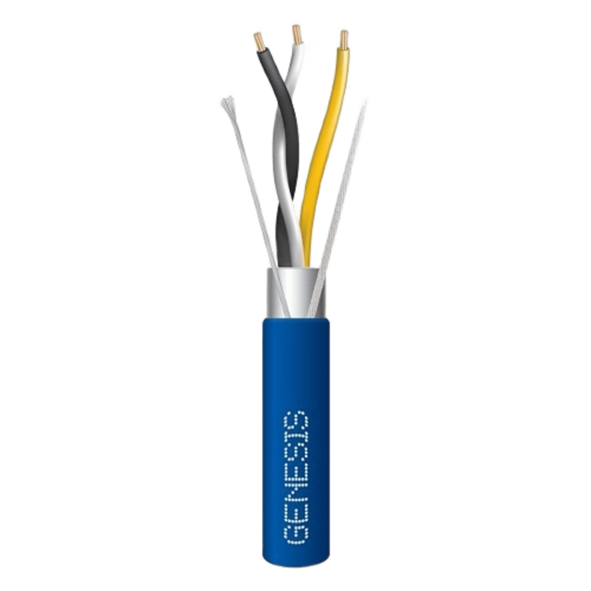 Bobina de 305 Metros (1000 Pies) / Cable 3 x 22 AWG / Color Azul / Blindado / Plenum / 1 Par Trenzado para Aplicaciones de Transmisin de Datos a Alta Velocidad para Automatizacin, EIA-485, BACnet y Otros Sistemas de Comunicacin