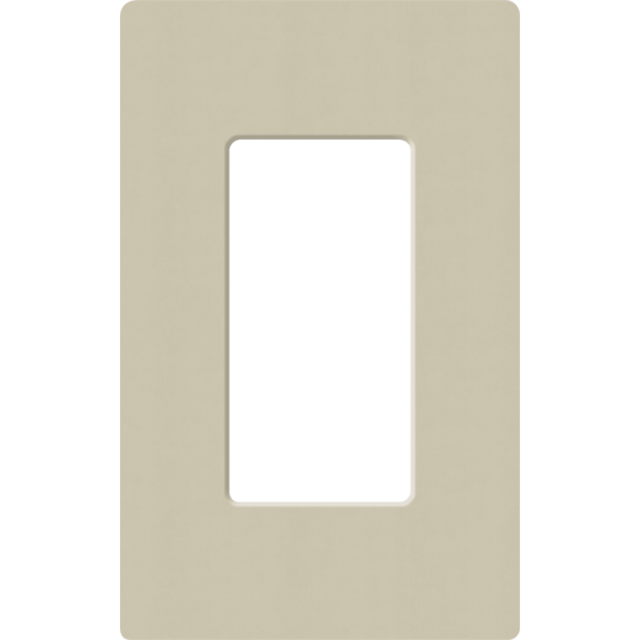 Placa de pared 1 espacio, para atenuador (dimmer), apagador ó control remoto inalámbrico LUTRON.
