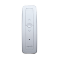Control remoto 1 canal para motores de persiana Somfy con señal inalámbrica, instrucciones: sube, baja y detener, con posición favorita programada.