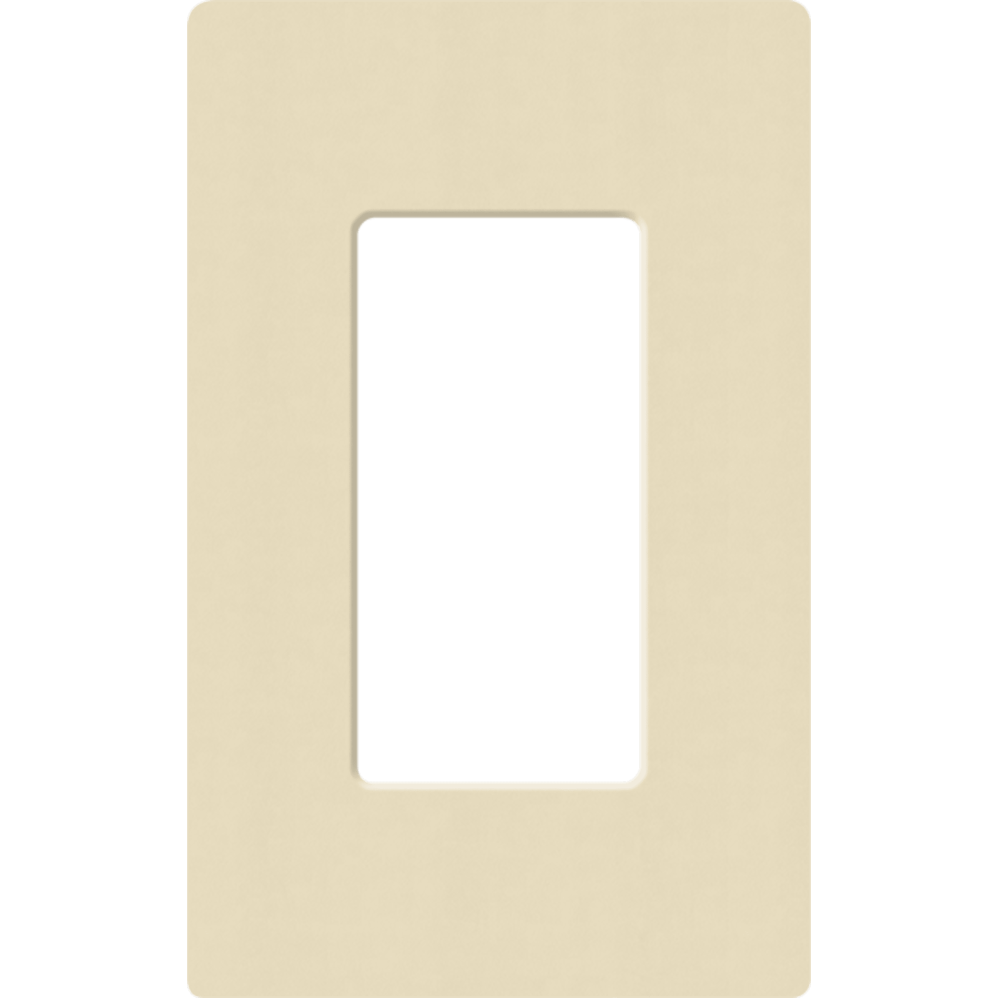Placa de pared 1 espacio, para atenuador (dimmer), apagador ó control remoto inalámbrico LUTRON.