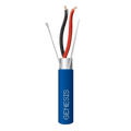 Bobina de 305 Metros (1000 Pies) de Cable 2 x 18 AWG / Plenum / BLINDADO / Tipo FPLP, CMP, CL3P / Color Azul / Para Aplicaciones en Sistemas de Seguridad, Audio, Control y otras Aplicaciones