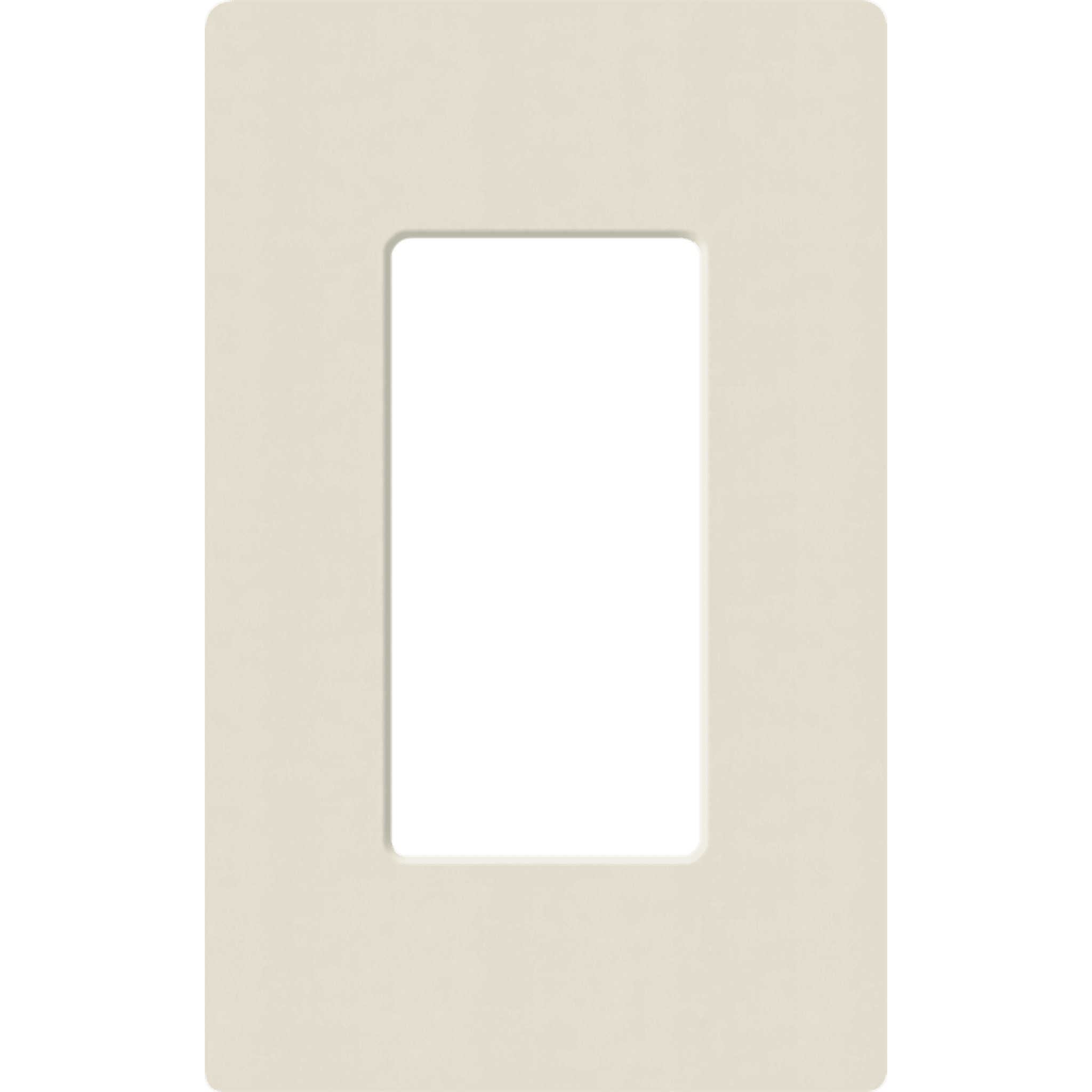 Placa de pared 1 espacio, para atenuador (dimmer), apagador ó control remoto inalámbrico LUTRON.
