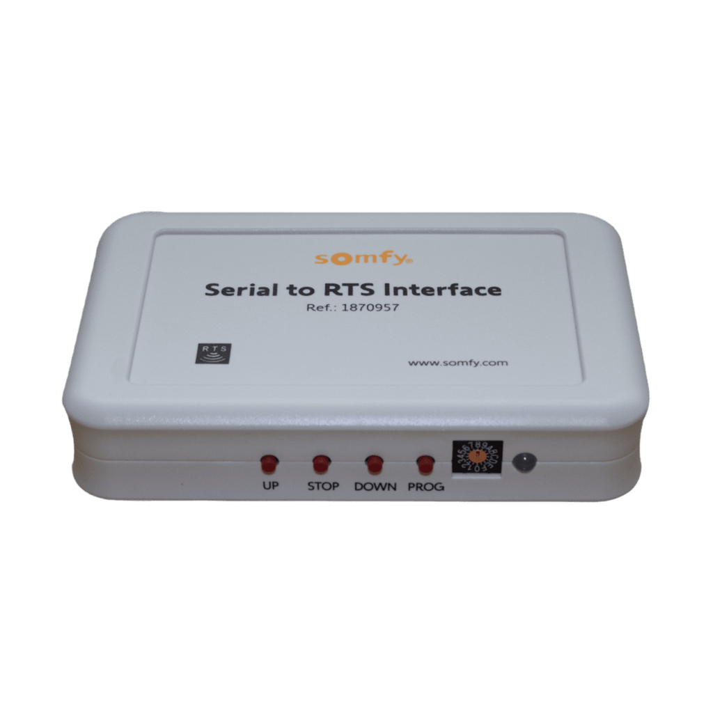 Traductor Universal Somfy Connect, integre SOMFY con el sistema de control de iluminación RadioRA2 de LUTRON.