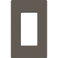 Placa de pared 1 espacio, para atenuador (dimmer), apagador ó control remoto inalámbrico LUTRON.