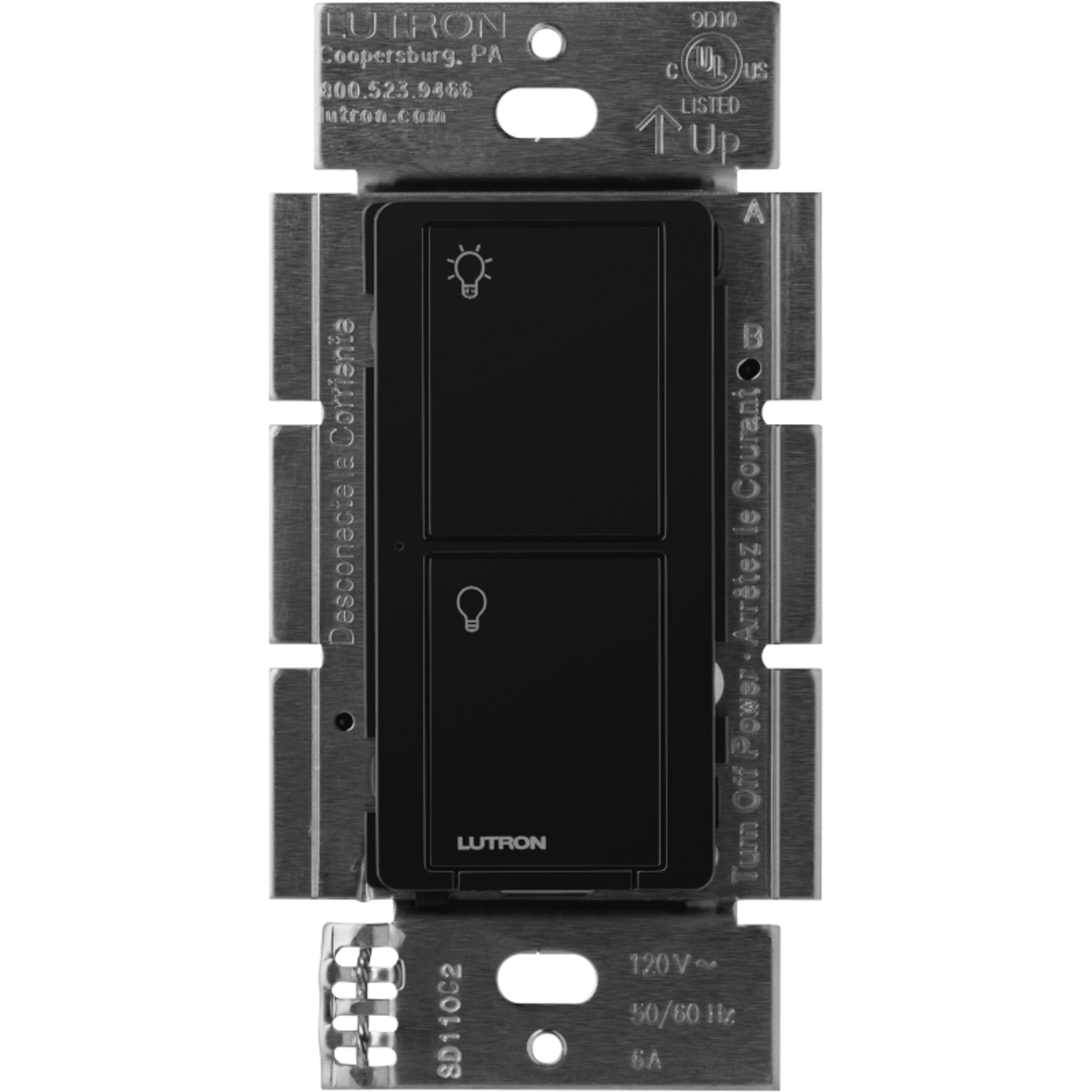 (Caseta Wireless) Interruptor Inteligente On/Off, No requiere cable neutro. 5A / 110-277V