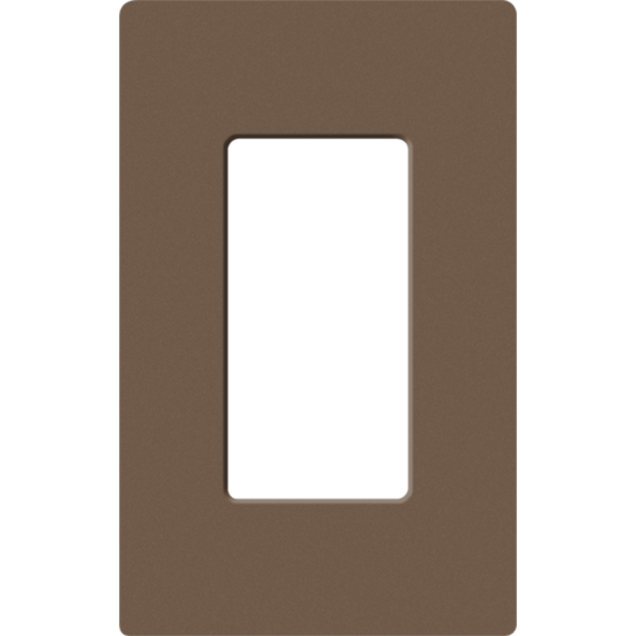 Placa de pared 1 espacio, para atenuador (dimmer), apagador ó control remoto inalámbrico LUTRON.