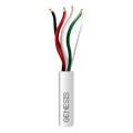 Bobina de 152 Metros (500 Pies) de Cable / 4 x 16 AWG / Cable Audacious / Riser / Libre de Oxgeno / Color Blanco / Aplicaciones de Alarmas de Intrusin y Automatizacin